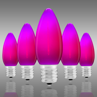 Purple - LED C9 - Christmas Light Replacement Bulbs - Opaque Finish - Intermediate Base - 50,000 Life Hours - Premium LED Retrofit Bulb - 120 Volt - Pack of 25