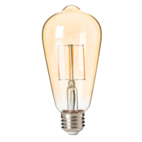 Natural Light - 350 Lumens - 4 Watt - 2200 Kelvin - LED Edison Bulb - 5.7 in. x 2.5 in. - 40 Watt Equal - 90 CRI - 120 Volt - 90+ Lighting SE-350.124