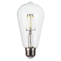 Natural Light - 350 Lumens - 4 Watt - 2700 Kelvin - LED Edison Bulb - 5.7 in. x 2.5 in.- 40 Watt Equal - 90 CRI - 120 Volt - 90+ Lighting SE-350.117