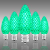 LED CIL C9 GREEN TRANSP