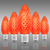 Orange - LED C9 - Christmas Light Replacement Bulbs - Faceted Finish Thumbnail