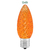 Orange - LED C9 - Christmas Light Replacement Bulbs - Faceted Finish Thumbnail