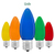 Multi-Color - LED C9 - Christmas Light Replacement Bulbs - Opaque Finish Thumbnail