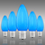 Blue - LED C9 - Christmas Light Replacement Bulbs - Opaque Finish Thumbnail