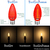Orange - LED C7 - Christmas Light Replacement Bulbs - Faceted Finish Thumbnail