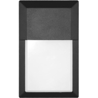 1600 Lumens - 16 Watt - Color Selectable Mini LED Wall Pack Fixture - Kelvin 3000-3500-4000-5000-6500 - 101 Lumens Per Watt - 50 Watt Metal Halide Equal - 120 Volt - Euri Lighting EOL-WL01BK-2100e