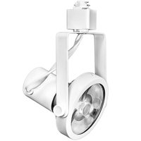 Track Light Fixture - Gimbal Ring - White - Operates up to 75 Watt BR/PAR30 - Halo Track Compatible - 120 Volt - PLT Solution PLT-10199
