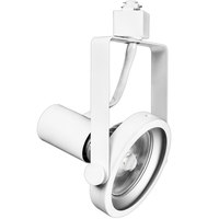 Track Light Fixture - Gimbal Ring - White - Operates up to 150 Watt PAR38 - Halo Track Compatible - 120 Volt - PLT Solutions PLT-10200