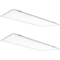 6500 Lumen Max - 50 Watt Max - 2 x 4 Wattage and Color Selectable LED Panel Fixture - Watts 30-40-50 - Kelvin 3000-4000-5000 - 120-277 Volt - 2 Pack - Euri Lighting EBPN24-50WS2000-2