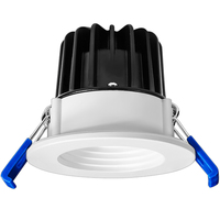 600 Lumens - 8 Watt - Natural Light - 3 in. Color Selectable LED Downlight Fixture - Hardwire - Kelvin 2700-3000-3500-4000-5000 - 50 Watt Incandescent Equal - Round - White Trim - 90 CRI - 120 Volt - PLT-12605