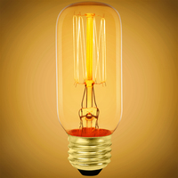 40 Watt - 106 Lumens - Incandescent Radio Style Vintage Light Bulb - Medium Bulb - Amber Tint - 120 Volt - PLT-40009