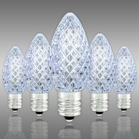(NEW Technology) C7 - Cool White - Faceted LED - VividCore Premium - 50% Brighter - Pack of 25 - CMS-10281