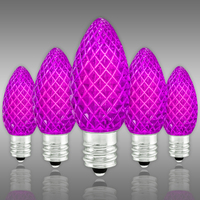 (NEW Technology) C7 - Purple - Faceted LED - VividCore Premium - 50% Brighter - Pack of 25 - CMS-10283