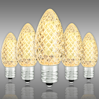 (NEW Technology) C7 - Warm White - Faceted LED - VividCore Premium - 50% Brighter - Pack of 25 - CMS-10284
