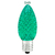 Green - LED C7 - Christmas Light Replacement Bulbs - Faceted Finish Thumbnail