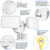 2500 Lumens - 28 Watt - 5000 Kelvin - LED Security Light Fixture with Motion Sensor and Photocell Thumbnail