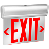LED Exit Sign - Red Letters - Universal Edge-Lit - Single Face - 90 Min. Battery Backup - PLT Solutions - PLTS-50293