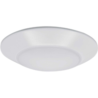 1000 Lumens - 15 Watt - 6 in. Color Selectable LED Surface Mount Downlight Fixture - Hardwire - Kelvin 2700-3000-3500-4000-5000 - 100 Watt Incandescent Equal - Round - White - 90 CRI - 120 Volt - Euri Lighting EIN-CL57WH-1000E