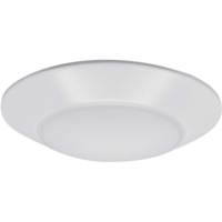 1000 Lumens - 15 Watt - Natural Light - 6 in. Color Selectable LED Surface Mount Downlight Fixture - Hardwire - Kelvin 2700-3000-3500-4000-5000 - 100 Watt Incandescent Equal - Round - White - 90 CRI - 120 Volt - Euri Lighting EIN-CL57WH-1000E