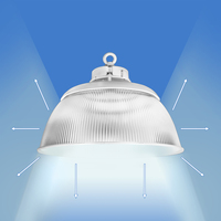 14,000 Lumens - 100 Watt - 4000 Kelvin - UFO LED High Bay Light Fixture With Direct and Indirect Light - 250 Watt Metal Halide Equal - White Finish - 120-277 Volt - PLTS-11998
