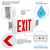 Double Face LED Combination Exit Sign - LED Lamp Heads Thumbnail