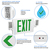 Double Face LED Combination Exit Sign - LED Lamp Heads Thumbnail