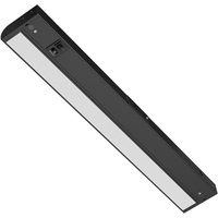 24 in. - Color Selectable LED Under Cabinet Light Fixture - 15 Watt - Kelvin 2700-3000-3500-4000-5000 - 800 Lumens - Black Finish - 90 CRI - 120 Volt - PLT-20292