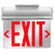 LED Exit Sign - Red Letters - Universal Edge-Lit Thumbnail