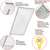 5900 Lumens Max - 50 Watt Max - 2 x 4 Wattage and Color Selectable Surface Mount LED Panel Fixture Thumbnail