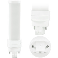 570 Lumens - 6 Watt - 2700 Kelvin - LED PLS Lamp - Replaces 13W CFL - 2-Pin GX23 Base - Ballast Bypass or Plug and Play - 120-277 Volt - Green Creative 36644