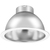 10 in. Reflector and Trim - Deep - Silver Baffle with White Trim Thumbnail