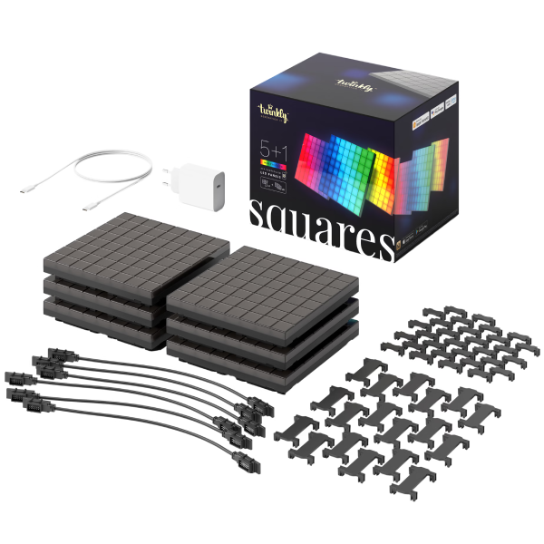 Twinkly TWQ064STW-07-BUS - LED Panel Starter Kit - Accessories