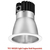 6 in. Reflector and Trim - Deep - Matte Silver Finish Baffle with White Trim Thumbnail
