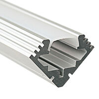 6.56 ft. Anodized Aluminum 45-ALU Channel - For LED Tape Light and Strip Light - Klus A04023A_2