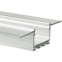 6.56 ft. Non-Anodized Aluminum KOZUS Channel - For LED Tape Light and Strip Light - Lens Sold Separately - Klus A07823N_2