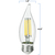 Natural Light - 500 Lumens - 5.5 Watt - 2400 Kelvin - LED Chandelier Bulb - 4.3 x 1.4 in. Thumbnail