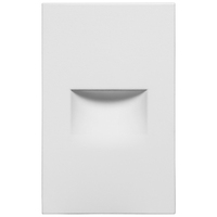 5 in. Tall - Indoor/Outdoor - LED Step and Wall Light - Vertical - White Finish - 3 Watt - 85 Lumens - 3000 Kelvin - 120 Volt - PLT-12597