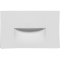 3 in. Tall - Indoor/Outdoor - LED Step and Wall Light - Horizontal - White Finish - 3 Watt - 85 Lumens - 3000 Kelvin - 120 Volt - PLT-12595