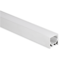 6.56 ft. Anodized Aluminum - Surface Mount Channel Extrusion - Silver - For 0.47 in. LED Tape Light and Strip Light - PLT-12920