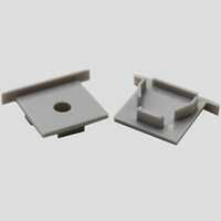 END CAP ALP105R GREY 2PK