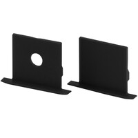 End Caps With and Without Hole - Black - See Description for Compatible SKUs - PLT-12927