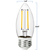 Natural Light - 300 Lumens - 3.5 Watt - 2400 Kelvin - LED Chandelier Bulb - 1.4 x 3.6 in. Thumbnail