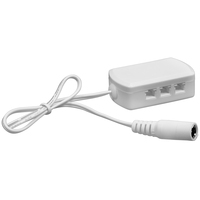 6 Port Hub - For Use With PLT LED Puck Light Fixtures and Accessories - Connect to Power Cord or LED Driver - White - 12 Volt - PLT-12620