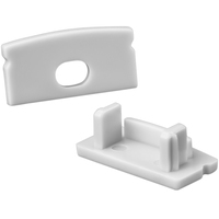End Caps With and Without Hole - Gray - See Description for Compatible SKUs - 2 Pack - PLT-12849