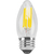Natural Light - 500 Lumens - 5 Watt - 2400 Kelvin - AmberGlow LED Chandelier Bulb - 3.5 in. x 1.4 in. Thumbnail