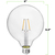 5 in. Dia. - LED G40 Globe - 2.5 Watt - 25 Watt Equal - Candle Glow Thumbnail