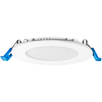 600 Lumens - 10 Watt - Natural Light - 4 in. Color Selectable New Construction LED Downlight Fixture - Hardwire - Kelvin 2700-3000-3500-4000-5000 - 60 Watt Incandescent Equal - Round - White Trim - 90 CRI - 120 Volt - Euri Lighting DLC4S-10W205SE