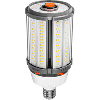 12,965 Lumen Max - 80 Watt Max - Wattage and Color Selectable LED Corn Bulb - Watts 54-63-80 - Kelvin 3000-4000-5000 - Mogul Base - 120-277 Volt - PLT-12841