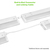 12 in. - Color Selectable LED Under Cabinet Light Fixture with Rotatable Lens  - 8 Watt  Thumbnail