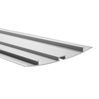 3.28 ft. Anodized Aluminum Multi B Channel - For LED Tape Light and Strip Light - Works with B4570 - Klus B4569